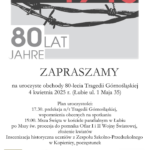 Gedenkfeier zum 80. Jahrestag der Oberschlesischen Tragödie in Lubie