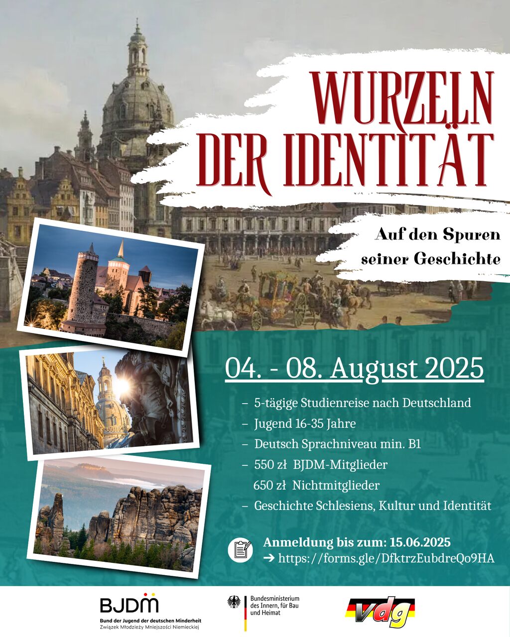 Studienreise durch Deutschland mit dem BJDM