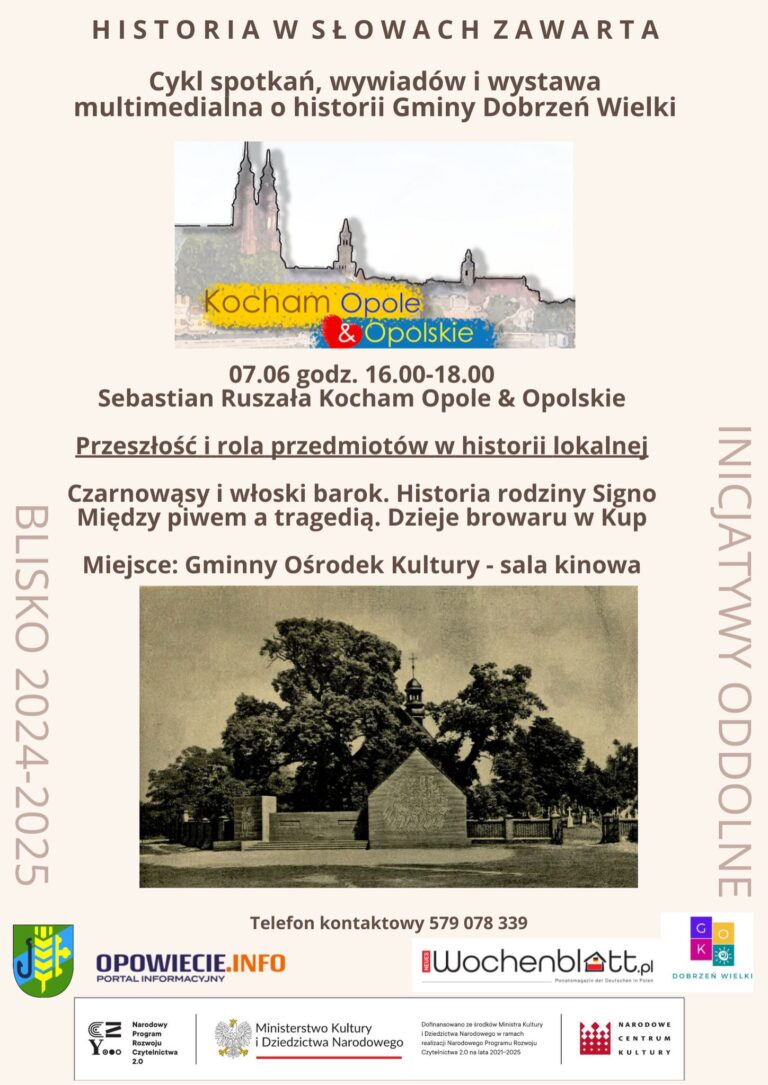 Spotkanie z historią w Dobrzeniu Wielkim.