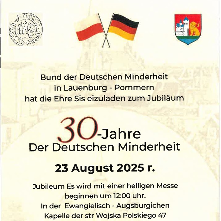 30-lecie Mniejszości Niemieckiej w Lęborku – Pomorze