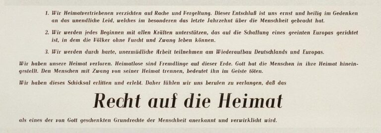 Ein Gründungsdokument wird 75 Jahre alt