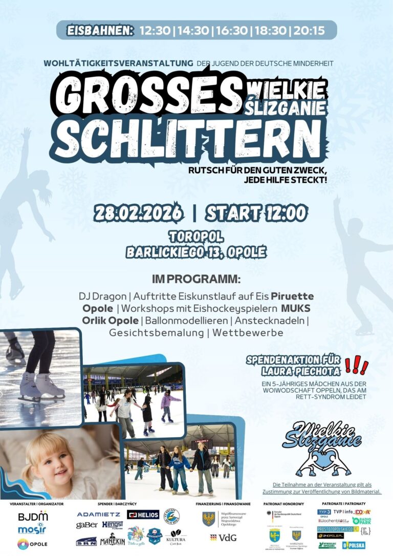 Schlittschuhlaufen für den guten Zweck: Das 19. „Große Schlittern“ in Oppeln