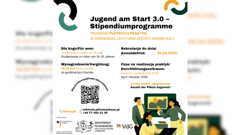 Rusza program „Jugend am Start 3.0”: Płatne praktyki w organizacjach Mniejszości Niemieckiej