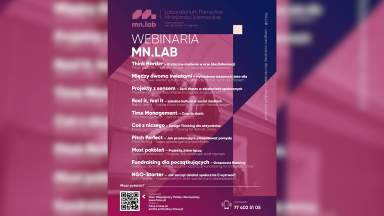 MN.LAB – przestrzeń dla młodych liderów mniejszości niemieckiej