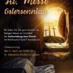 Zaproszenie na uroczyste Msze św. w języku niemieckim