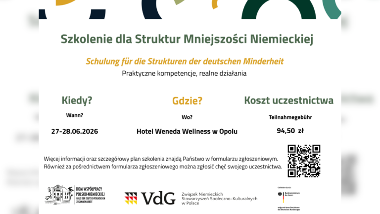 Czerwcowe szkolenie dla struktur Mniejszości Niemieckiej w Opolu