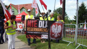 Antyniemiecka manifestacja w Gołdapi