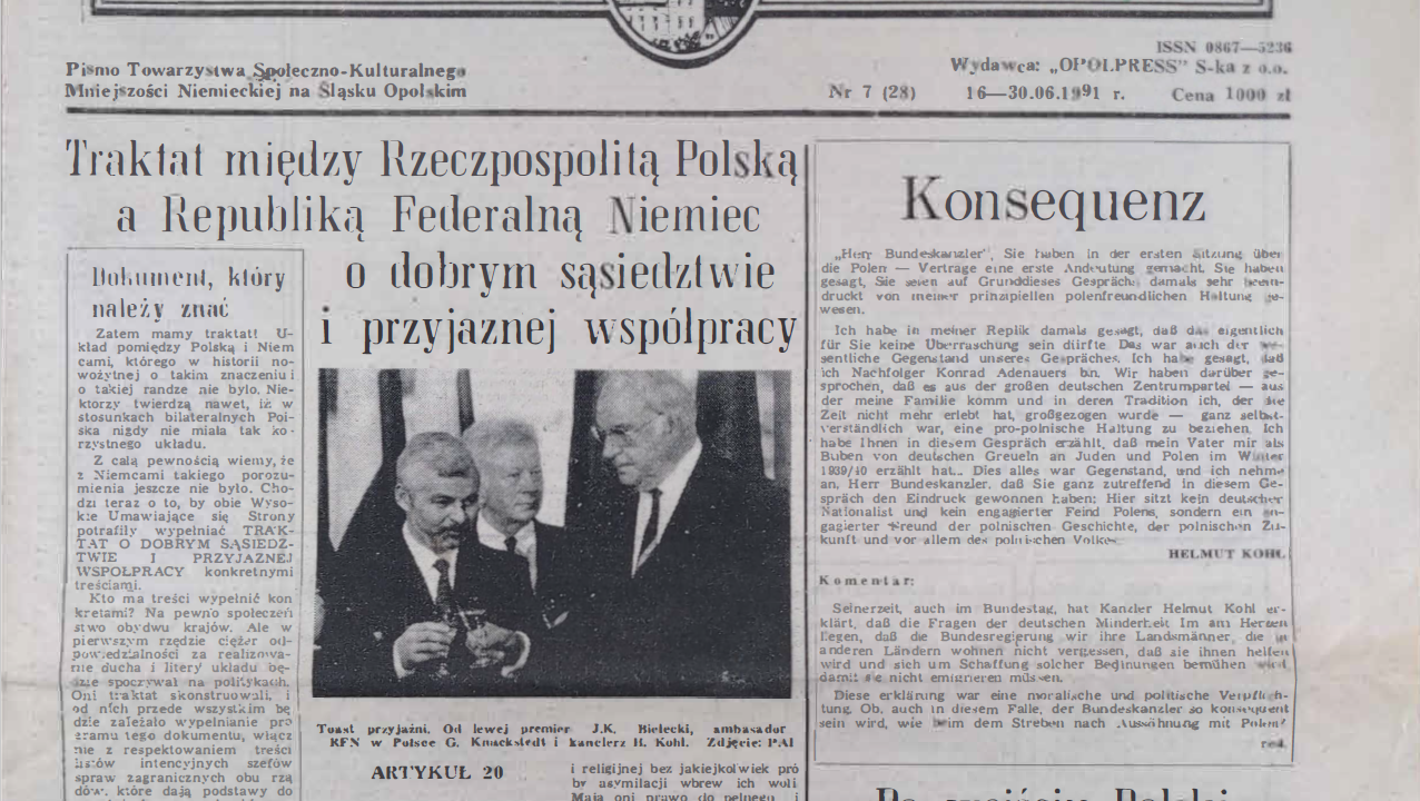 Zwei Verträge, eine Entscheidung: Die Ratifizierung von Grenz- und Nachbarschaftsvertrag im Oktober 1991